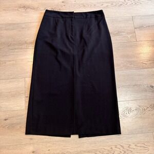 Nine & Company Basics Black Stretch Pencil Skirt Size 14 Maxi Career Office